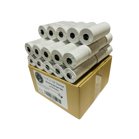 2 1/4" x 60' Thermal Receipt Paper - 50 Rolls