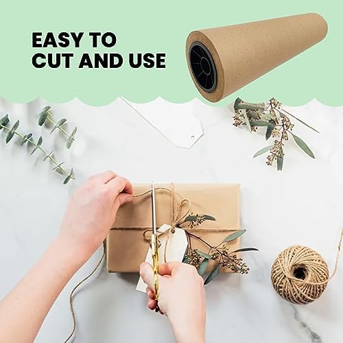 Brown Kraft Paper Roll, Thick 80-lb Paper, 17.5" x 150'  - 1 Roll