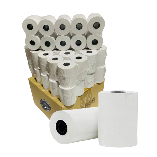 2 1/4" X 50' Thermal Paper Rolls - Clover Flex Mini Verifone - 50 Rolls