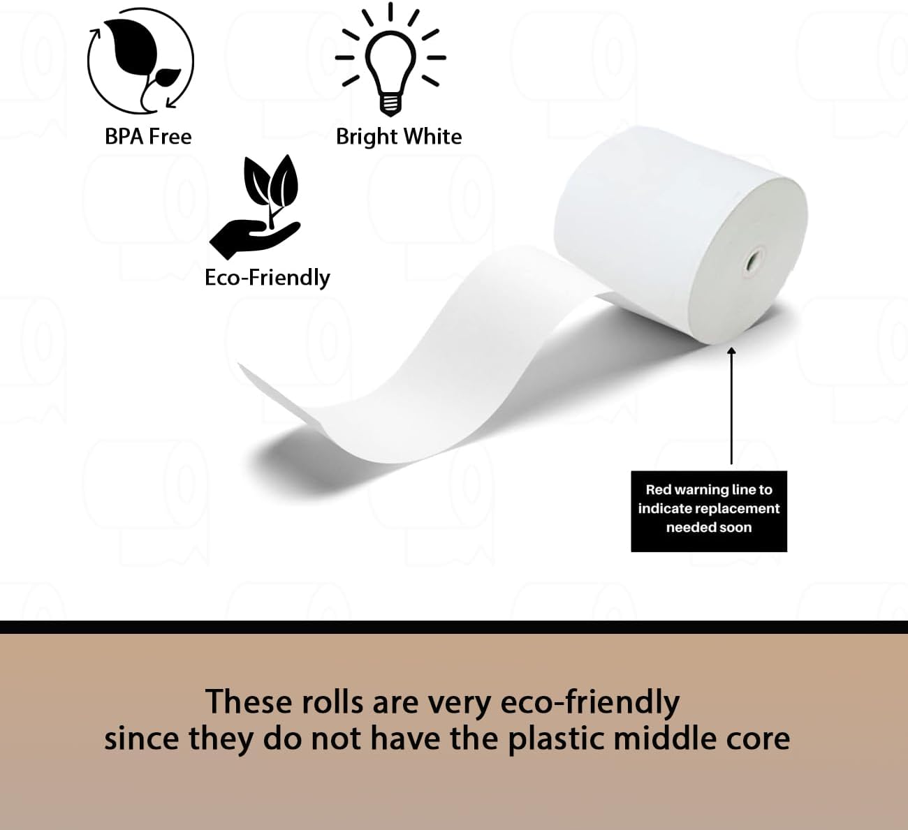 3 1/8 x 190 Thermal Receipt Paper Rolls For Most POS Systems and Receipt Printers, Compatible With Clover Station, Square Station, Toast Station, TM-T88, TSP Series (30 Rolls)