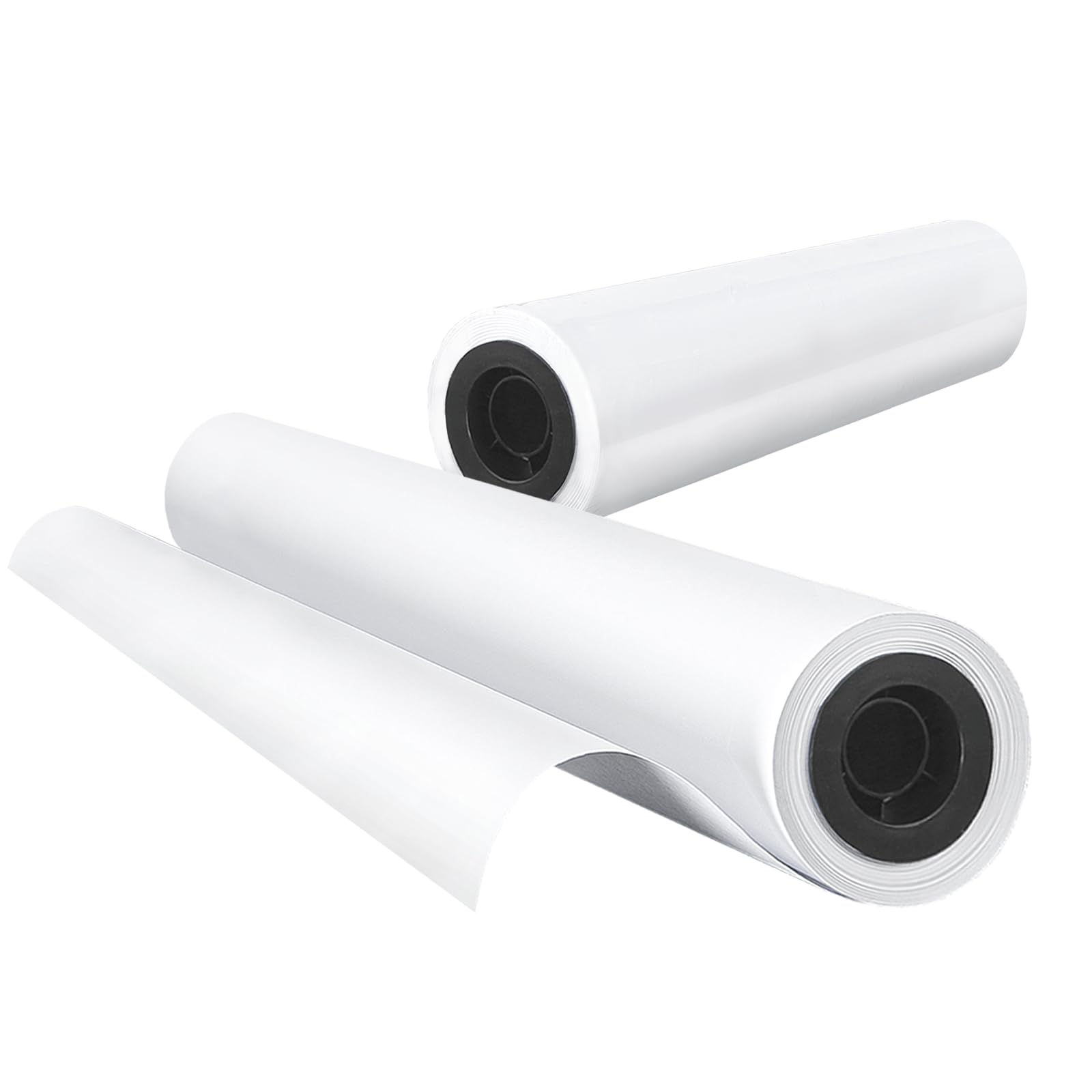 Plotter Paper 24"x 150' Wide Format Blueprint Paper, 4 Rolls, Goefun 20lb CAD Bond Rolls on 2" Core for CAD Printing on Inkjet Printers