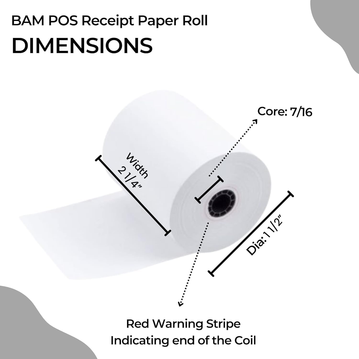 Thermal Receipt Paper - BPA Free, Shrink Wrapped Rolls - Compatible With Clover Mini, Mobile, First Data FD130, FD50, FD55, Verifone Omni 3200, 3210, 3300 - Pack of 10 Rolls