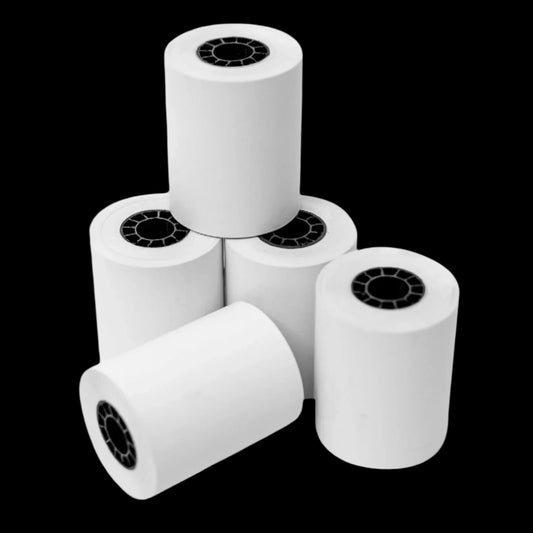 1-Ply Thermal Paper - 2-1/4 x 50' - Compatible With Ingenico ICT 200/220/250, Verifone VX 520, Hypercom, Nurit Machines - BPA Free, Clear & Crisp Images - 50 Rolls