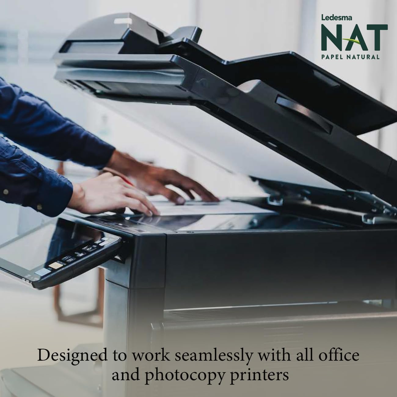 Ledesma NAT, Letter Size (8.5"x11") Natural Sugarcane Pulp Printer Paper, for All Office and Photocopy Printers, Designs, Crafts (3 Reams (1500 Sheets))