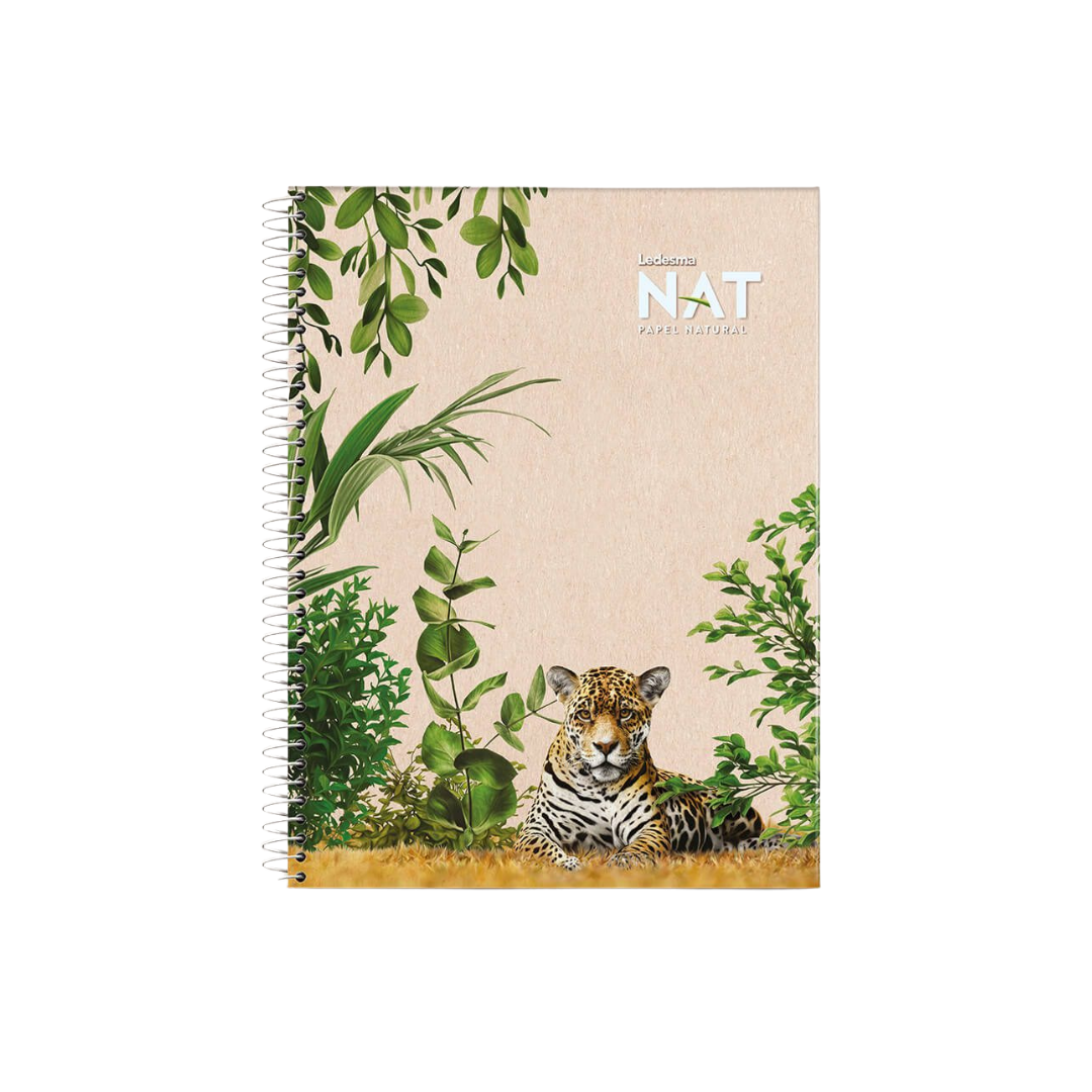 Spiral Notepad 8.7x11.5", Unbleached Sugarcane Paper, Perforated, Assorted Covers, 5-Pack