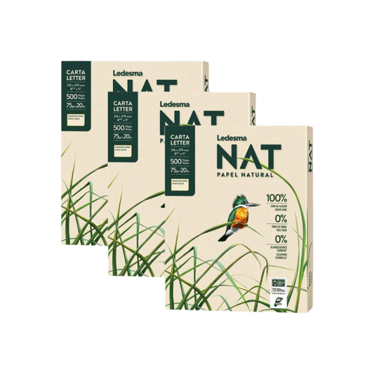 Sugarcane Fiber-Unbleached Natural Color Multipurpose 20 lb Paper-Letter Sized 8.5"x11"-5 reams