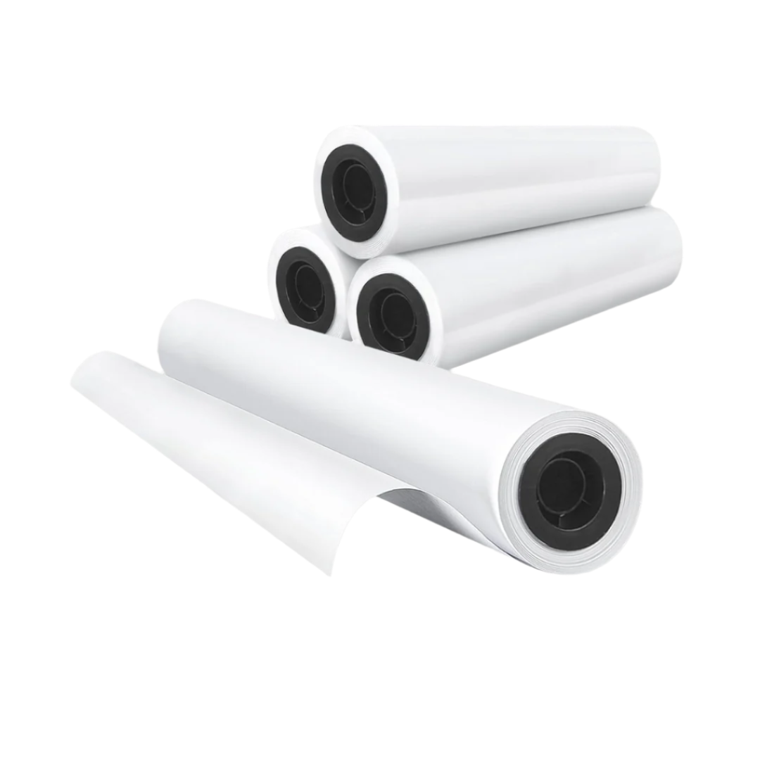 Plotter Paper 24"x 150' - 20 lb paper - Bond Rolls for Wide Format CAD Printing - 4 rolls